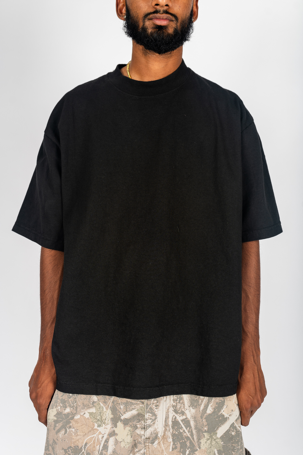 Superline Garment Dye Drop Shoulder Shirt — detail close-up