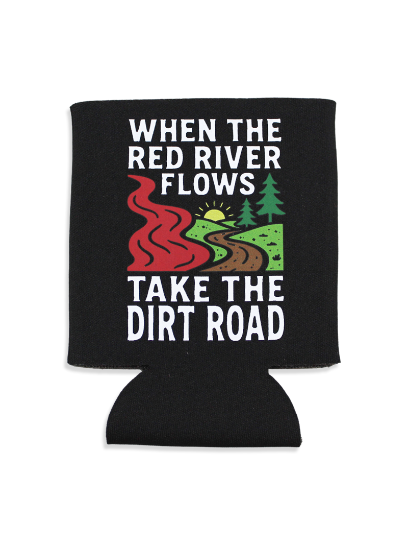 Luckless Outfitters Red River Koozie — main product shot