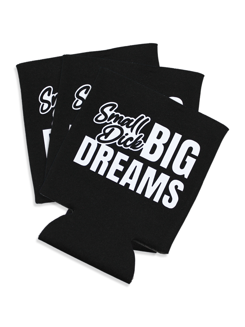 Luckless Outfitters Big Dreams Koozie — detail close-up