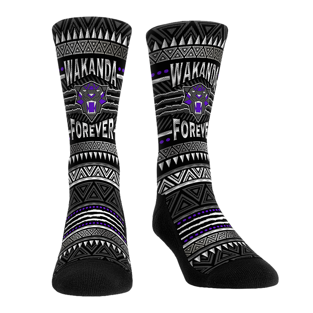 Rock 'Em Socks Rock 'Em Socks Black Panther Wakanda Forever - Wakanda Print — main product shot