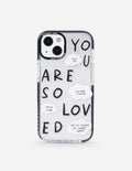Elevated Faith Black You Are So Loved Phone Case — main product shot