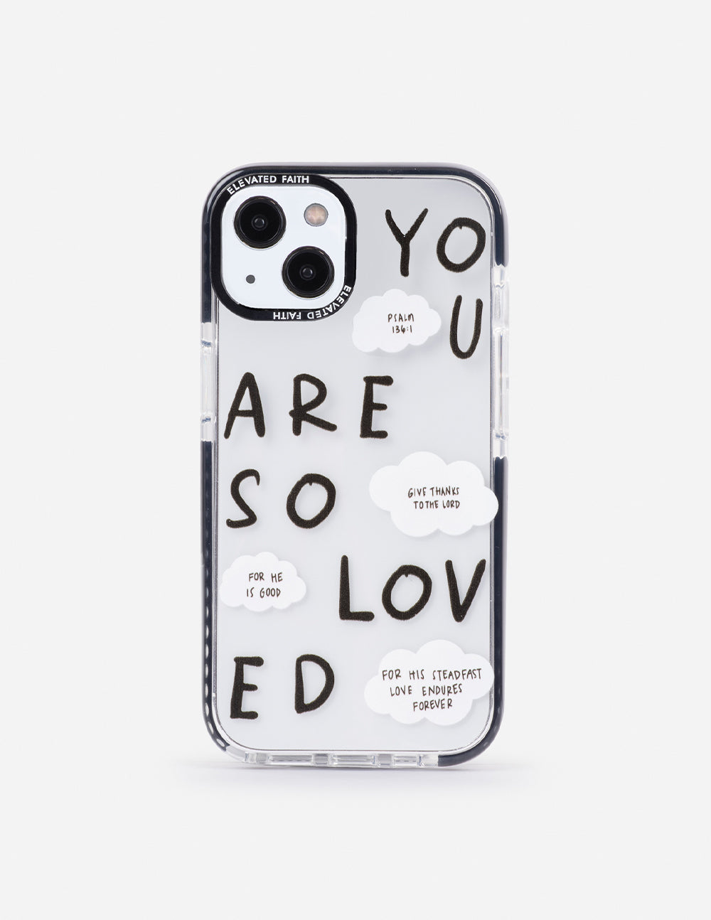 Elevated Faith Black You Are So Loved Phone Case — main product shot