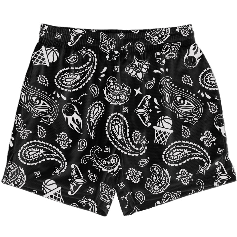Bigger Than Basketball Court Bandit - Shorts - Black — lifestyle worn / used context