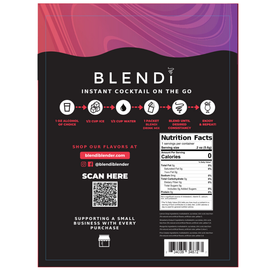 Skinny Mocktail Mixers – Guilt-Free Flavor, Zero Cal- 1 Pack (6 Count) – BLENDi, view 11