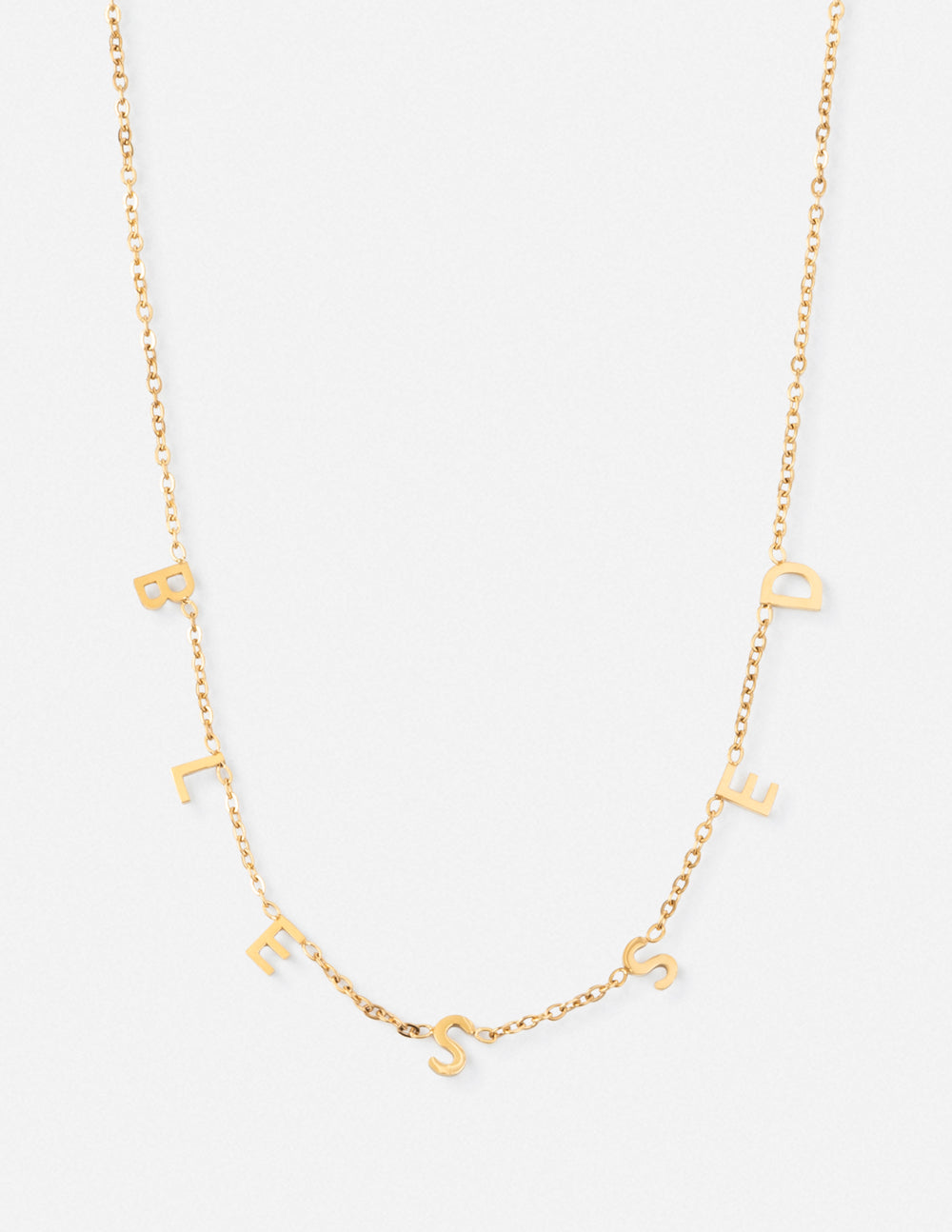 Elevated Faith Blessed Dainty Necklace — main product shot