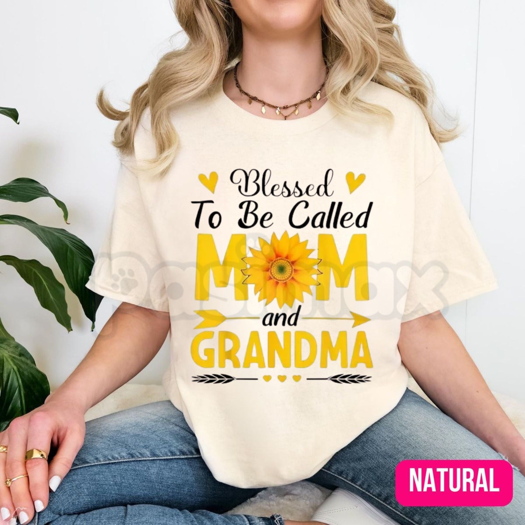 "Blessed To Be Called Mom And Grandma" T-Shirt – Cool Mother's Day Graphic Tee, Remastered Heavy Cotton Matriarch Top, Soft Lived-In Heavyweight Family Legacy Shirt, Made in USA