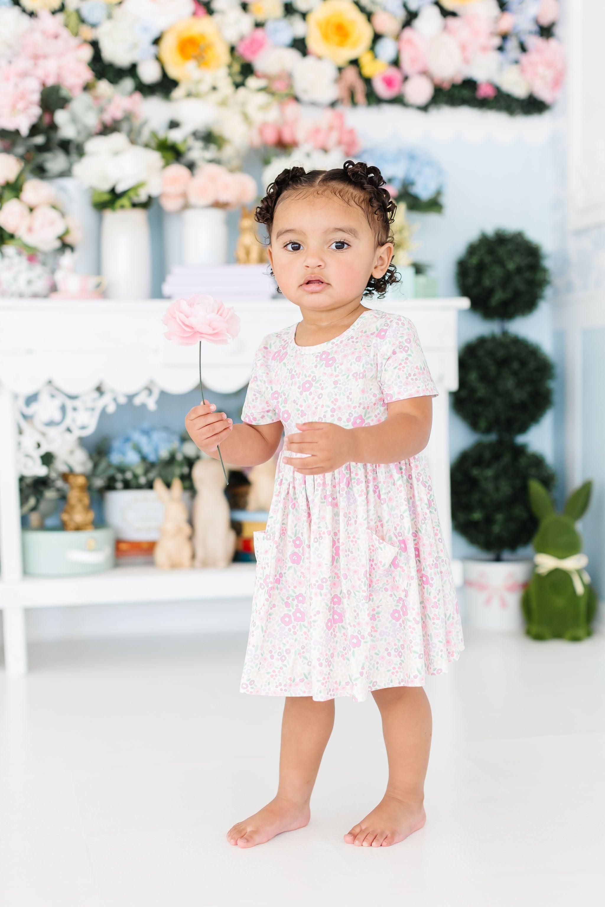 Mila & Rose ® Blooming Beauty S/S Pocket Twirl Dress — lifestyle context