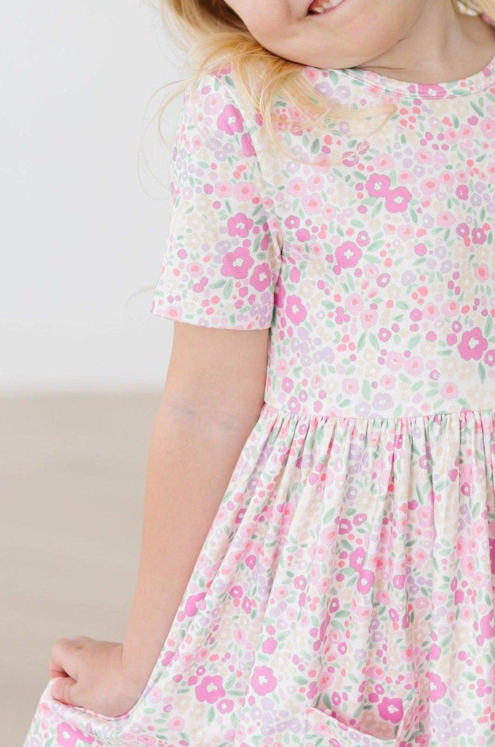 Mila & Rose ® Blooming Beauty S/S Pocket Twirl Dress — color detail