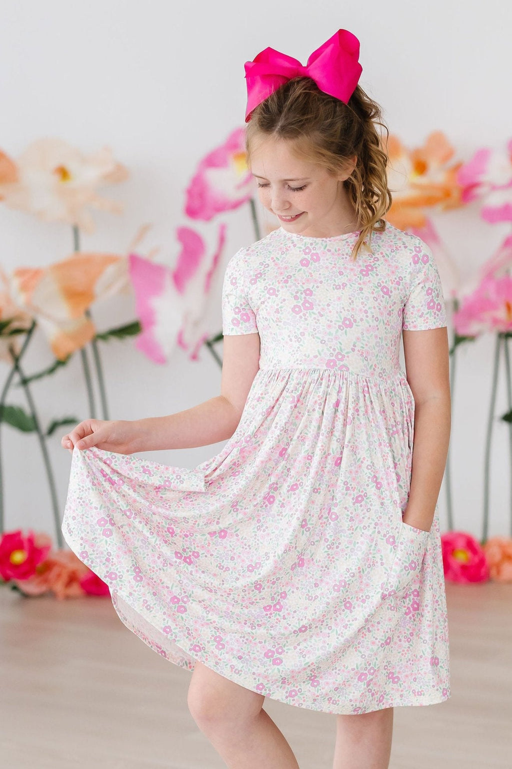 Mila & Rose ® Blooming Beauty S/S Pocket Twirl Dress — main product shot