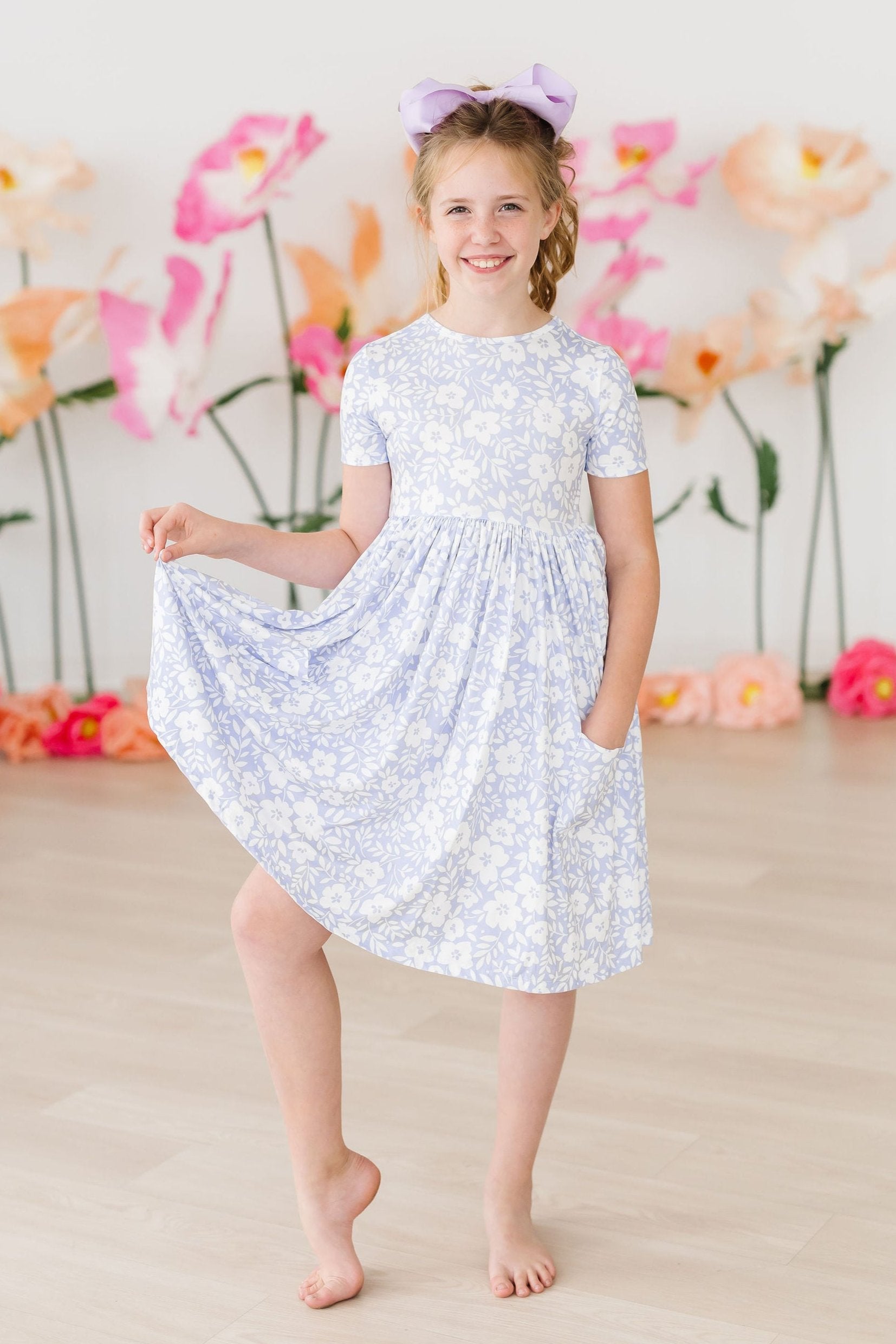 Mila & Rose ® Blossom Bliss S/S Pocket Twirl Dress — lifestyle context