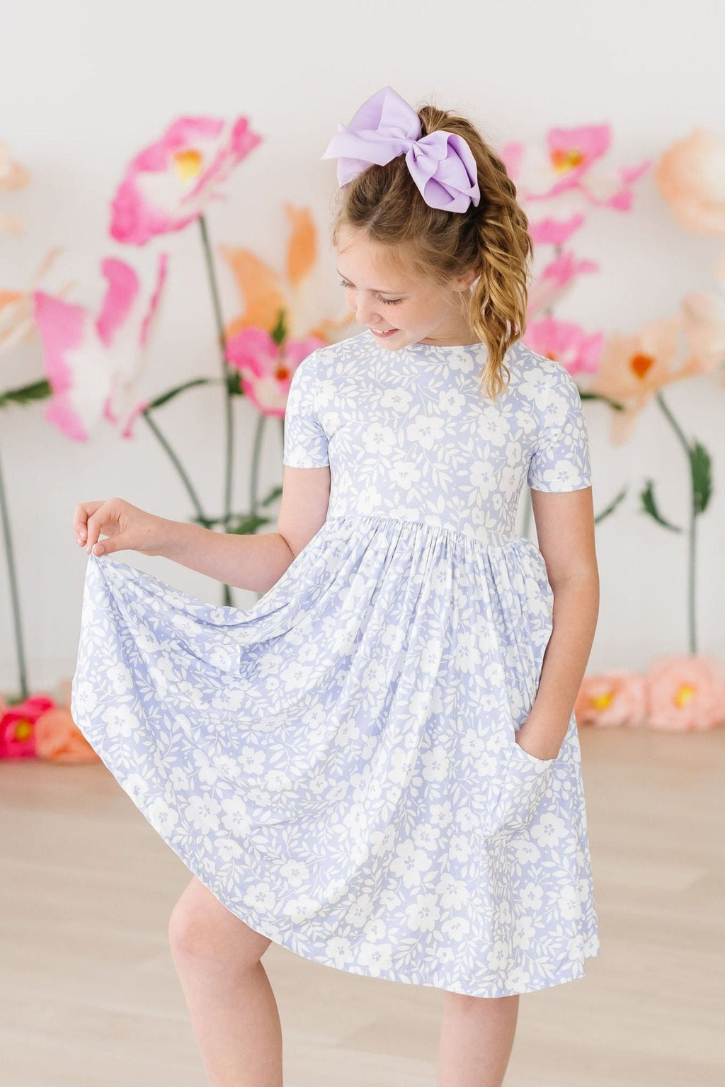 Mila & Rose ® Blossom Bliss S/S Pocket Twirl Dress — main product shot