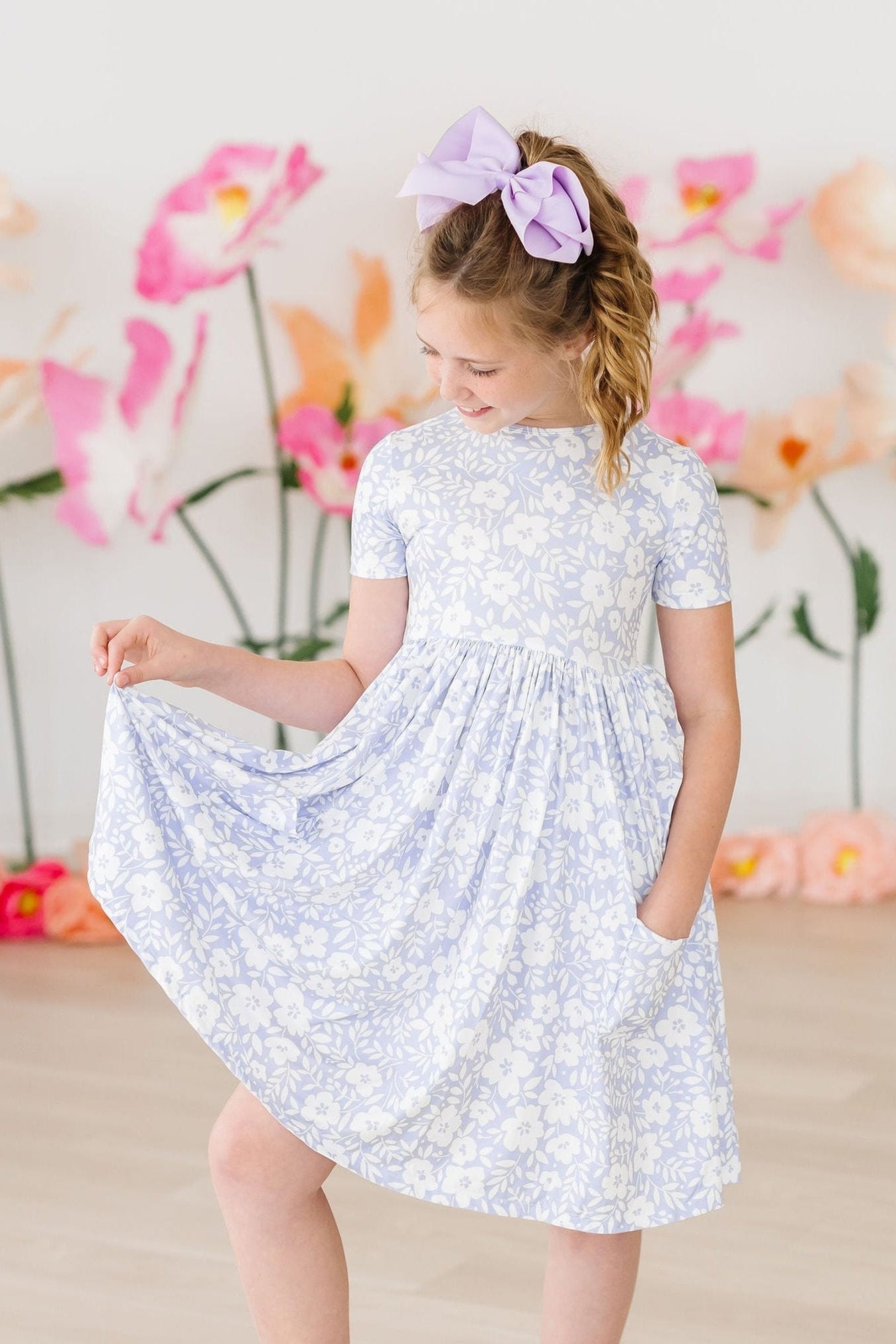 Mila & Rose ® Blossom Bliss S/S Pocket Twirl Dress — main product shot