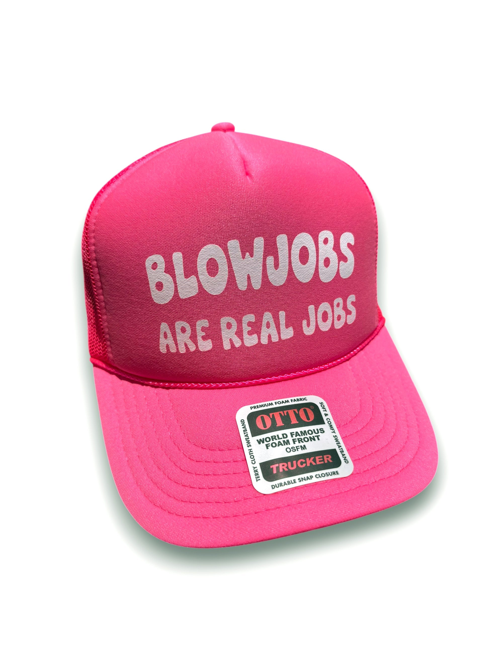 Luckless Outfitters Blowjobs Are Real Jobs Trucker Hat — main product shot