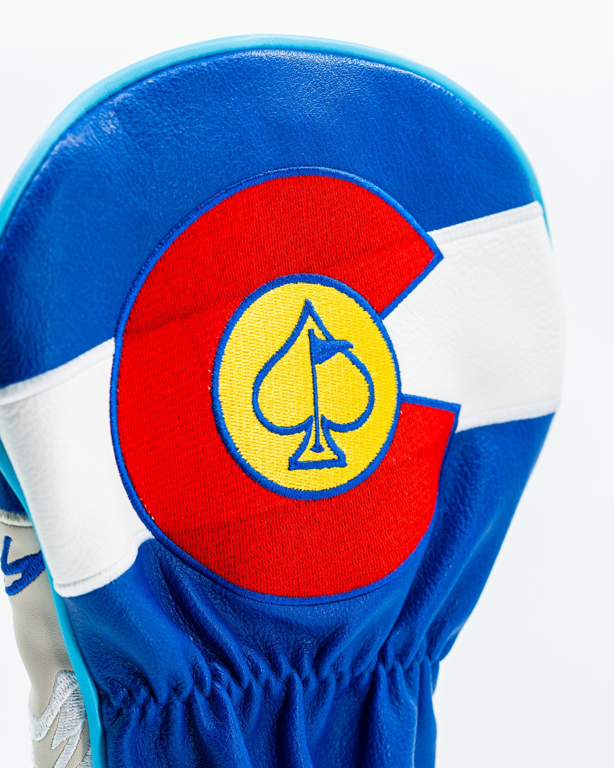 Pins and Aces Blucifer - Driver Cover — color detail
