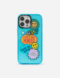 Elevated Faith Blue Sticker Collage Phone Case — main product shot