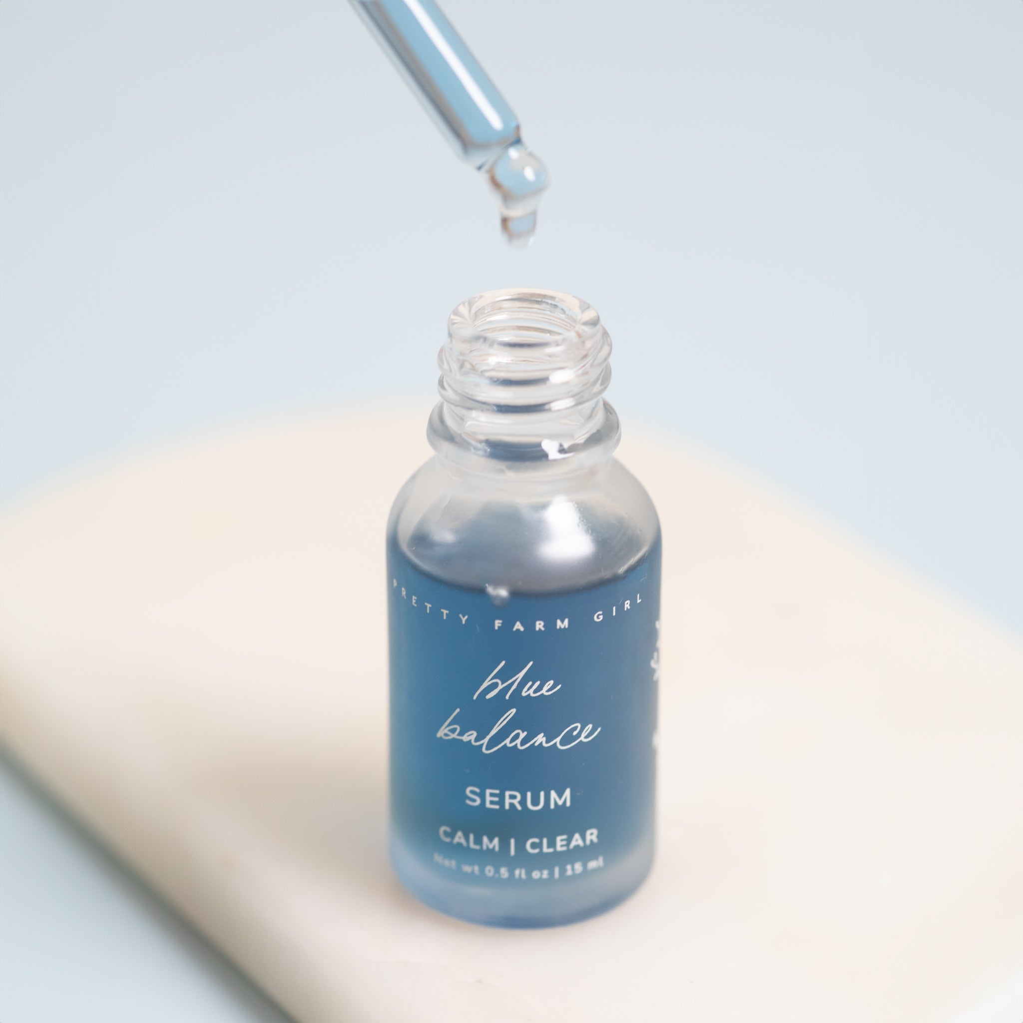 Pretty farm girl Blue Balance Face Serum — side view