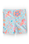 Mila & Rose ® SALE Blue Retro Unicorns Twirl Shorts — main product shot