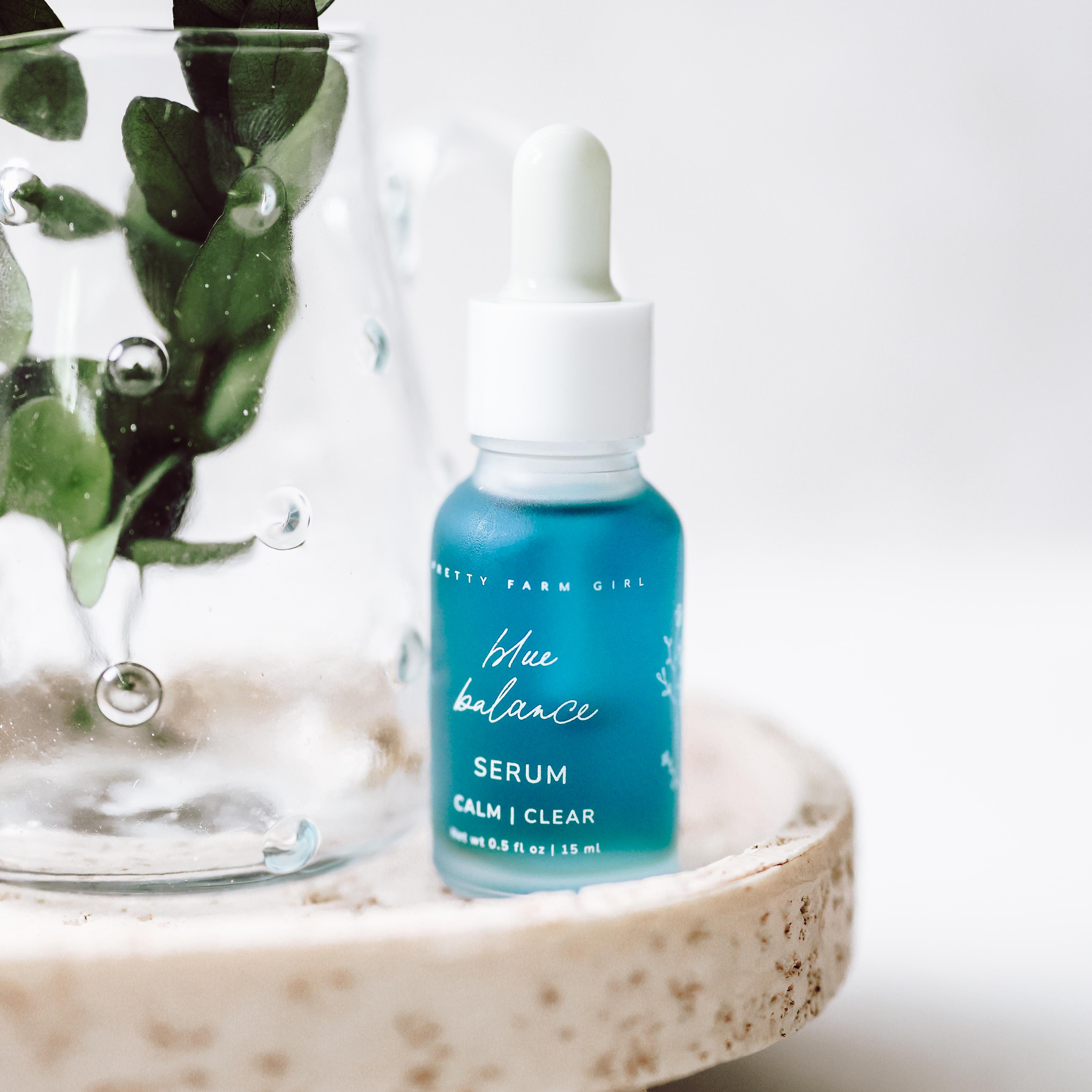 Pretty farm girl Blue Balance Face Serum — main product shot