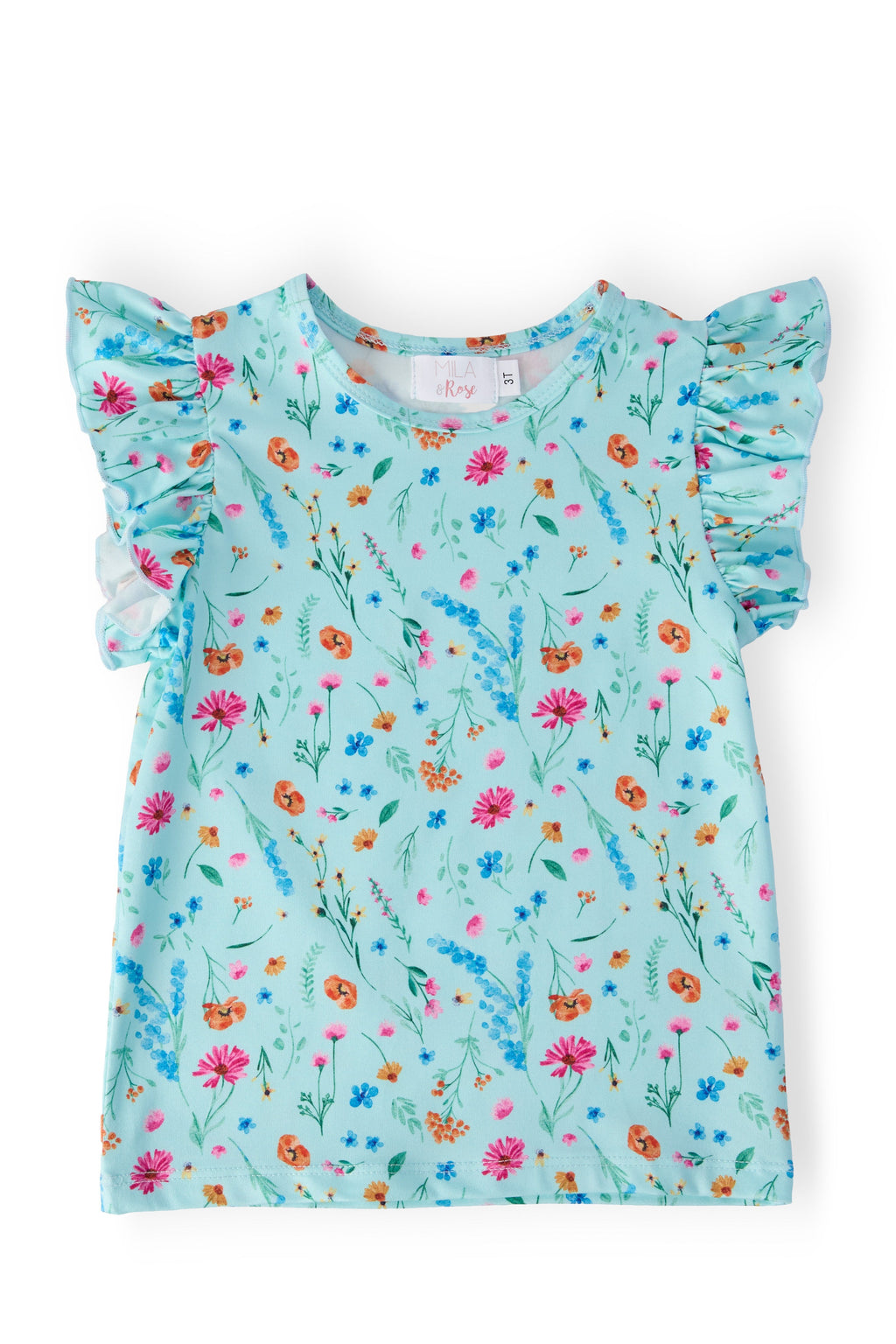 Mila & Rose ® Bluebell Breeze S/S Ruffle Tee — main product shot
