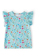 Mila & Rose ® Bluebell Breeze S/S Ruffle Tee — main product shot