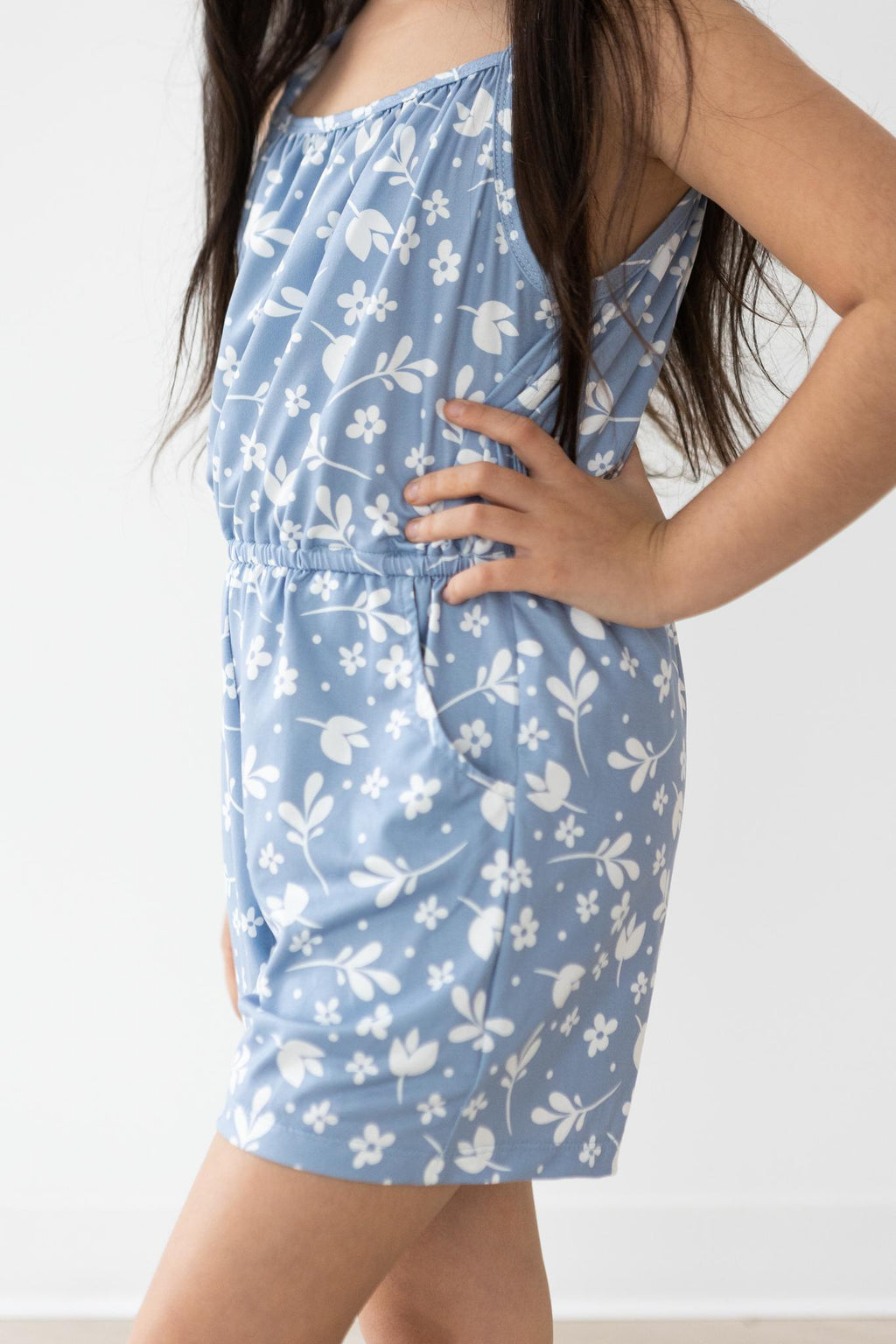 Mila & Rose ® Bluebell Strappy Play Romper — main product shot