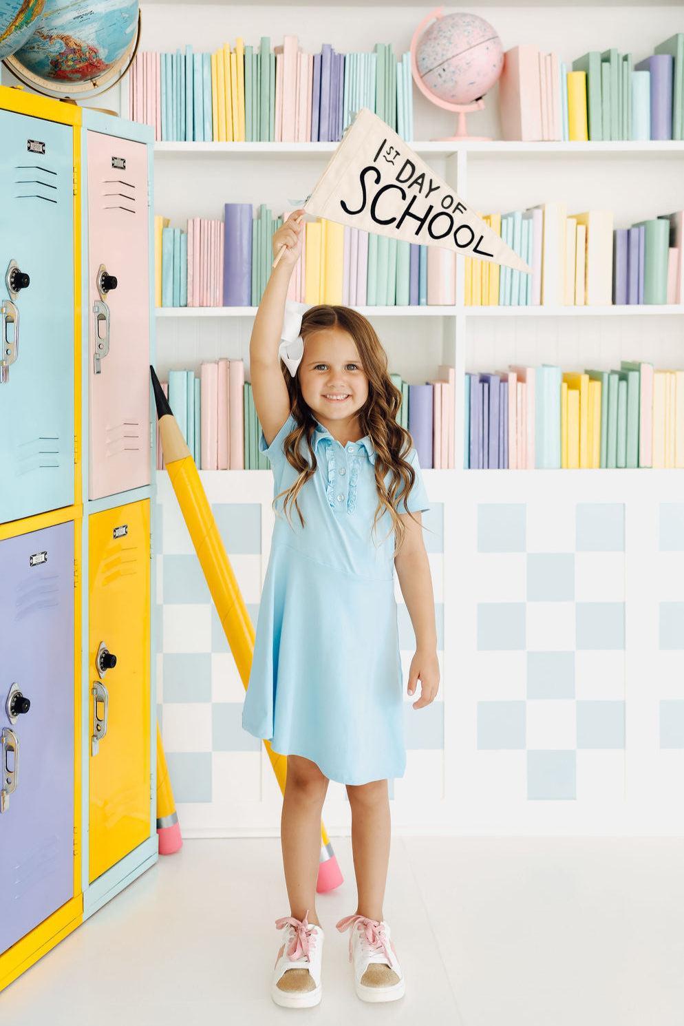 Mila & Rose ® Bluebird S/S Polo Dress — detail close-up