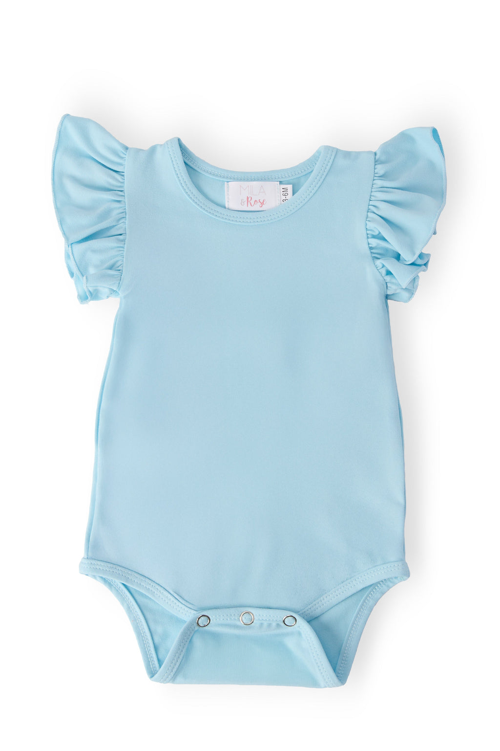 Mila & Rose ® Bluebird S/S Flutter Bodysuit — detail close-up
