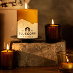 Bluecorn Candles Heavy Glass Votive Candle Holders - 50% Recycled Glass — alternate view