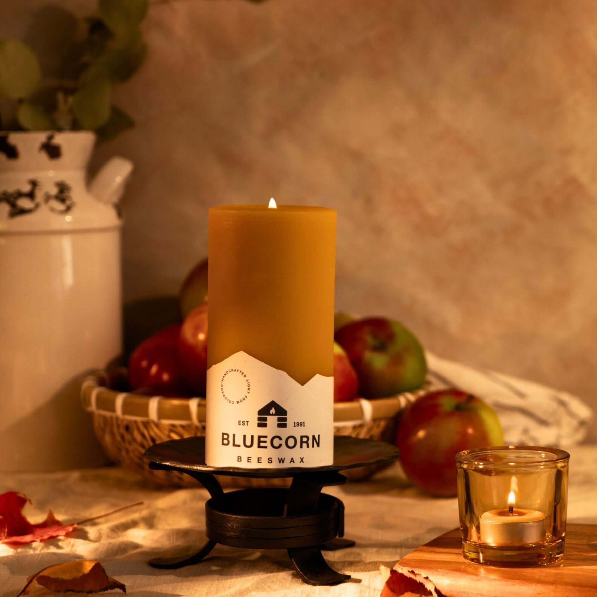Pure Beeswax Pillar Candles