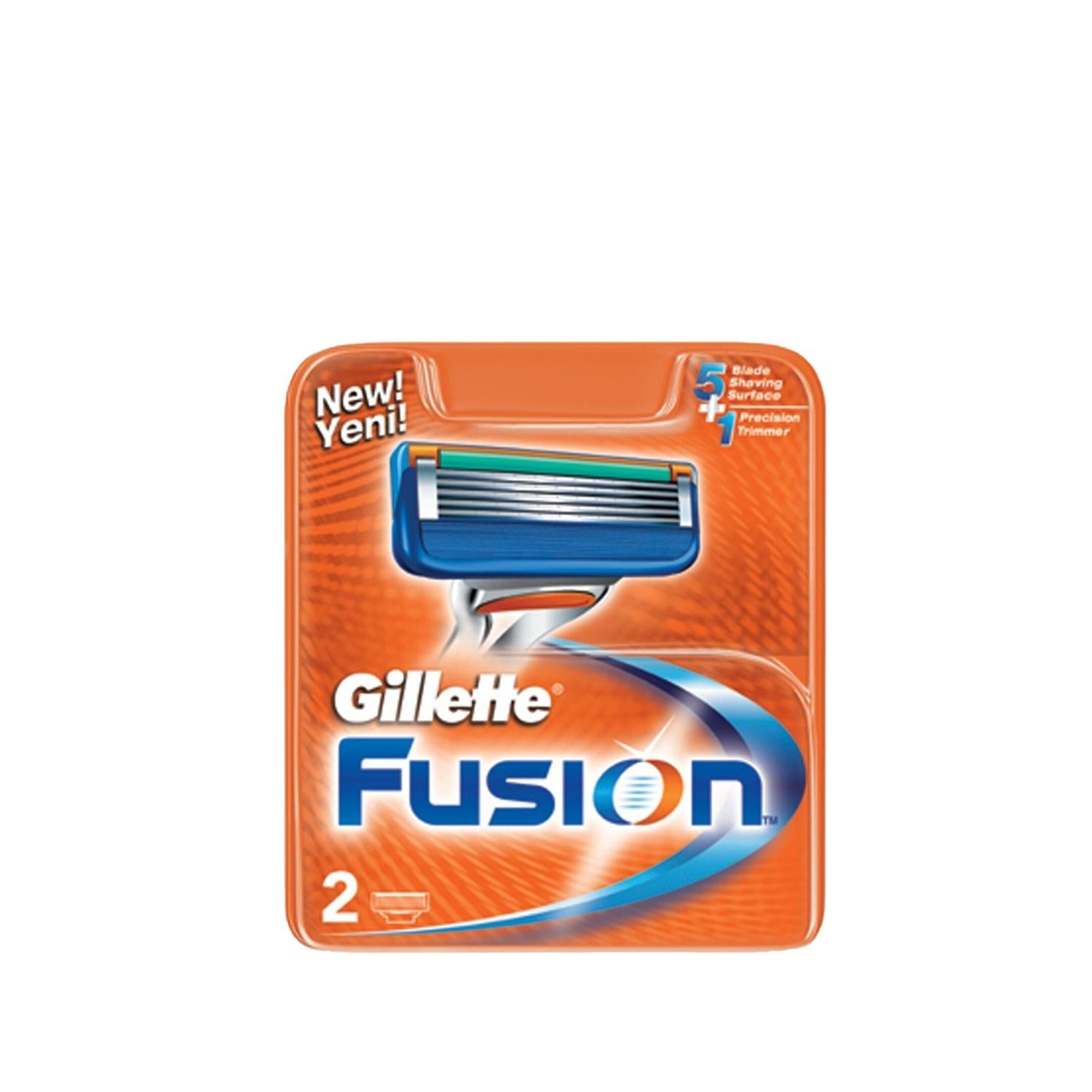 Gillette Gillette Fusion Replacement Blades - Pack of 2, Compatible with Gillette Fusion Razors, High-Quality Shaving Experience