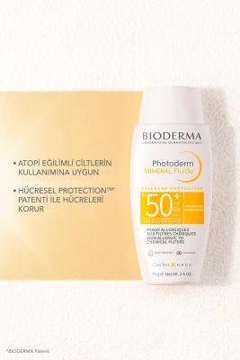 Bioderma Photoderm Mineral Sunscreen Cream SPF50+ for Sensitive Skin - Non-Comedogenic & Photostable