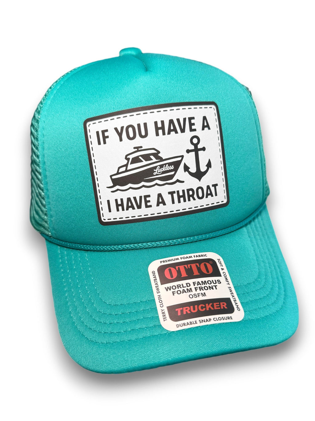 Boat Throat Trucker Hat — view 2