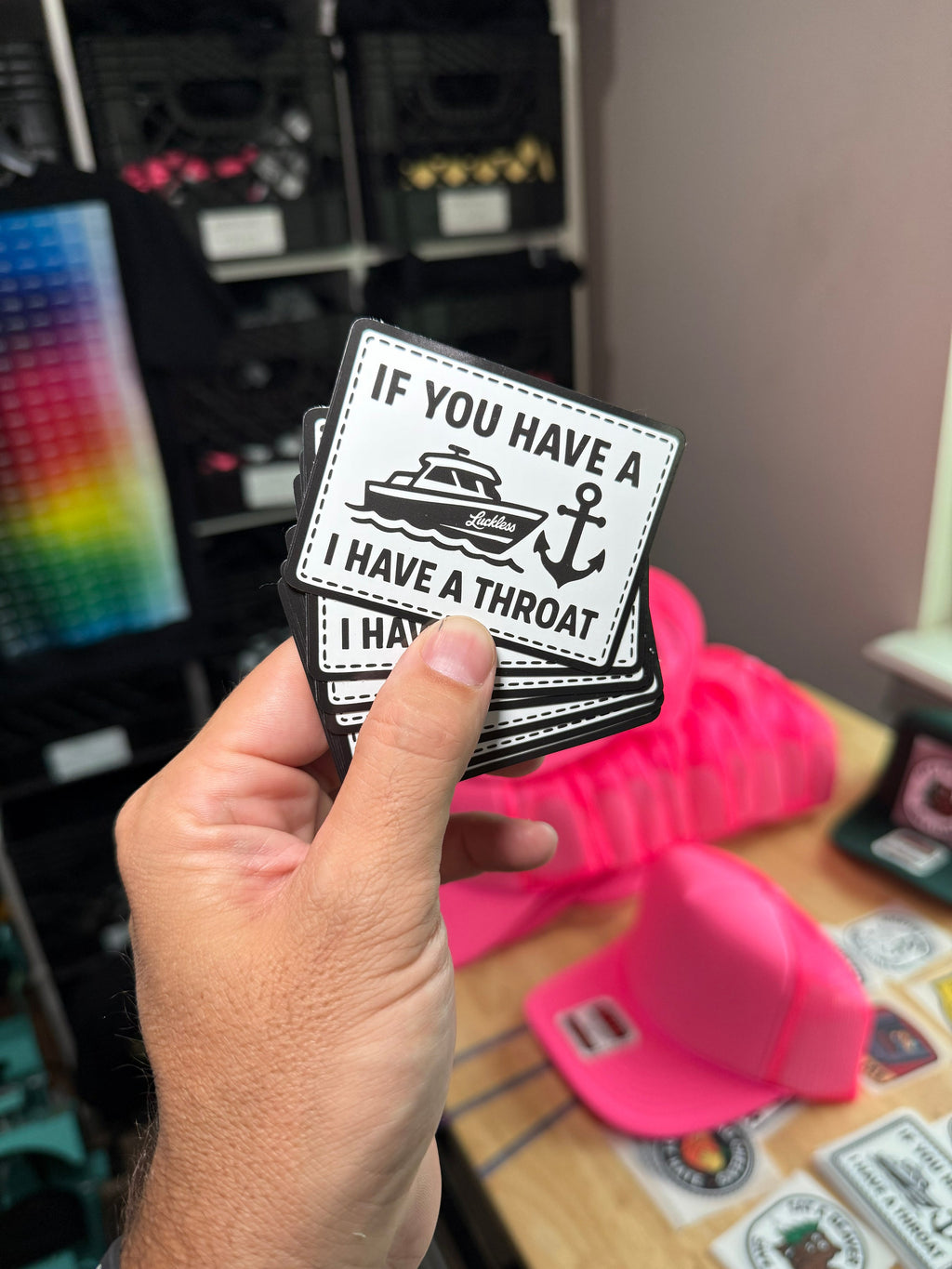 Boat Throat Sticker — view 2
