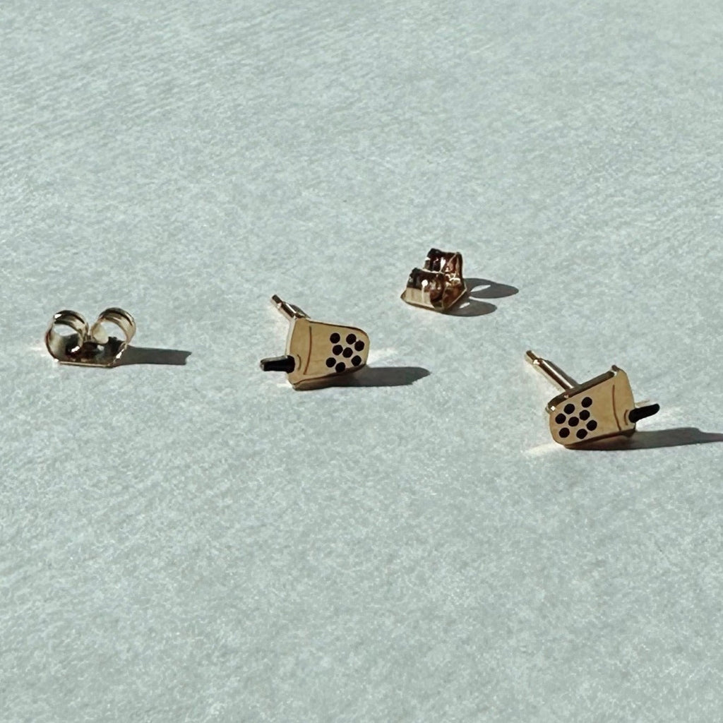 Yogurt Drink Earring Studs – Plant Dosage LLC, view 3