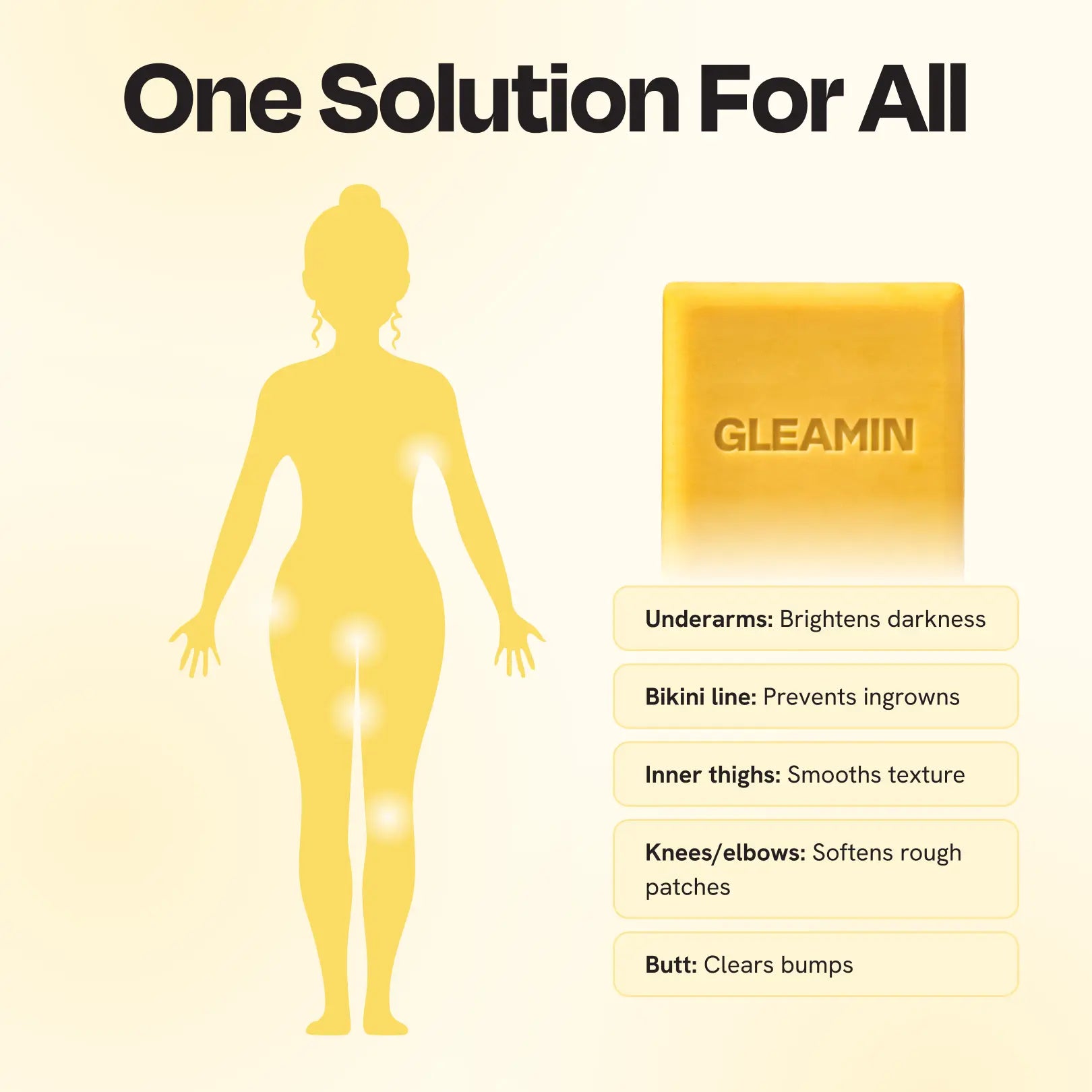 Gleamin Glow Body Bar — brightening daily cleansing bar
