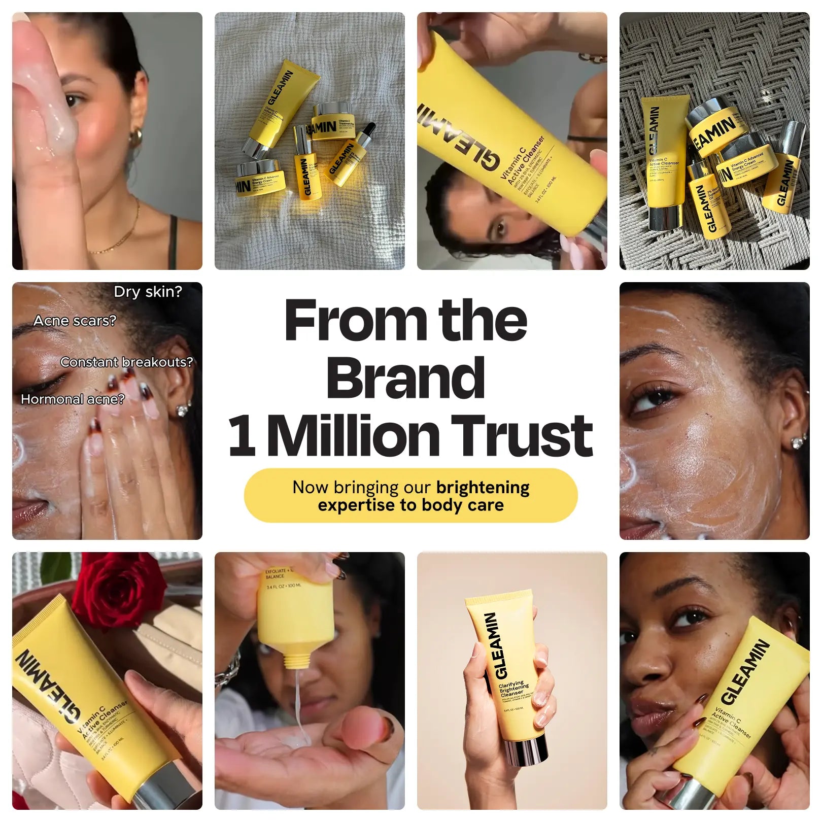 Gleamin Glow Body Bar — brightening daily cleansing bar