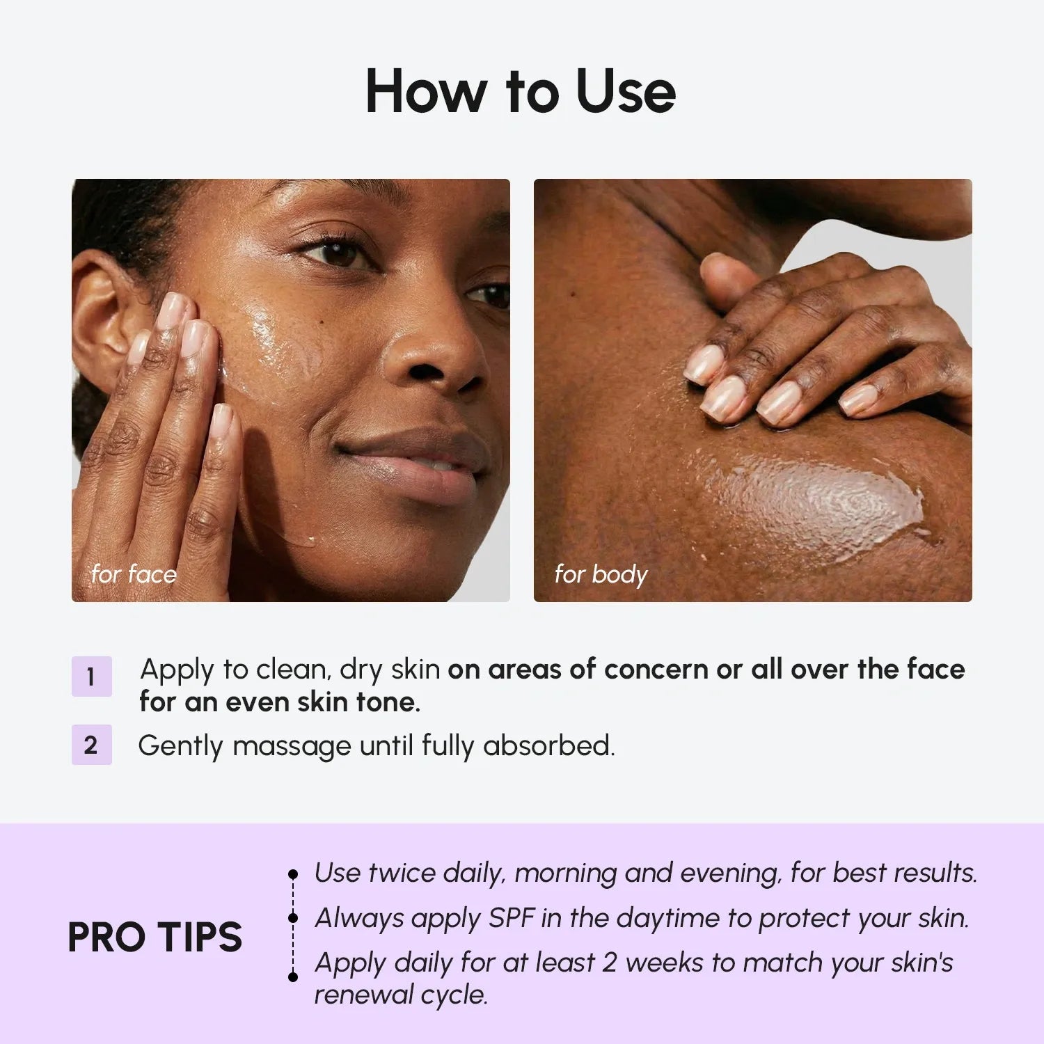 Maree Face & Body Serum for Dark Spots — back view