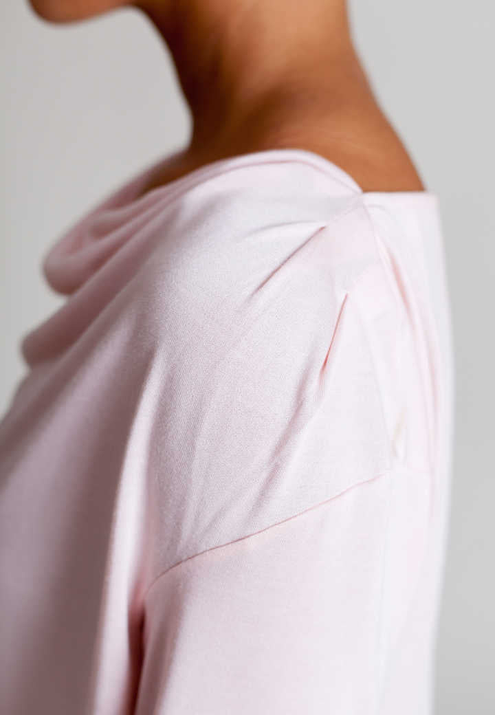 Buki Bon Voyage Travel Tee - Blush Pink — lifestyle context