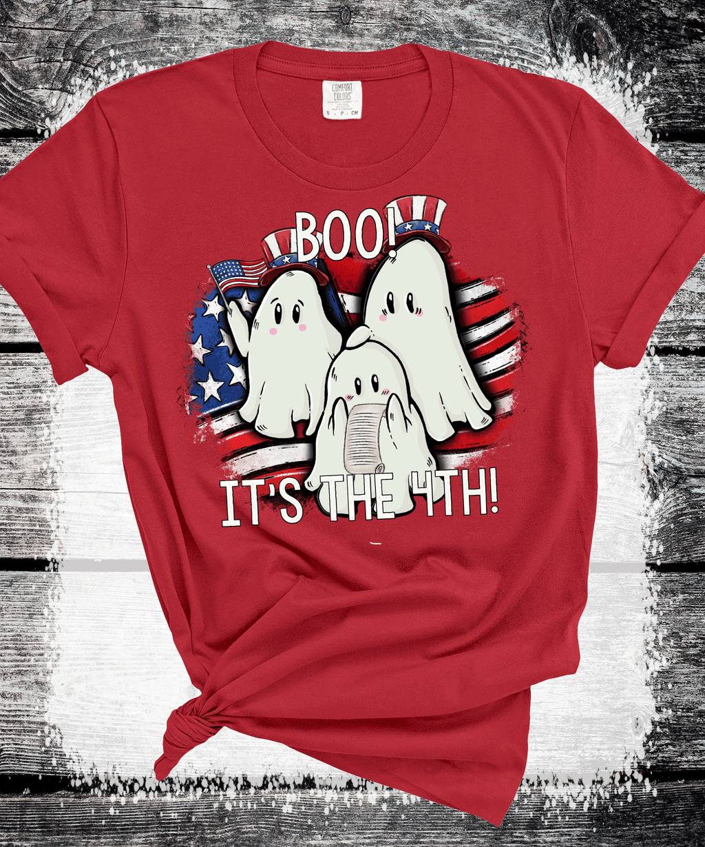 A Blessed Texas Mess Boutique 4th of July Shirt, Comfort Colors® Ghost Shirt, Patriotic ghost Tshirt,… — dtf / graphic shirts category context