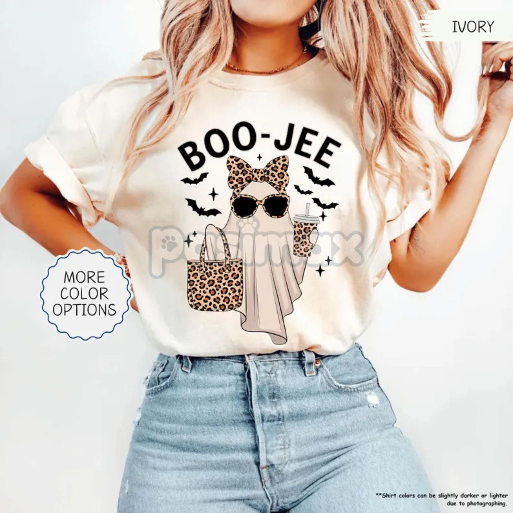 Pasimax 'Boo-Jee' Ghost Comfort Colors® T-Shirt — main product shot