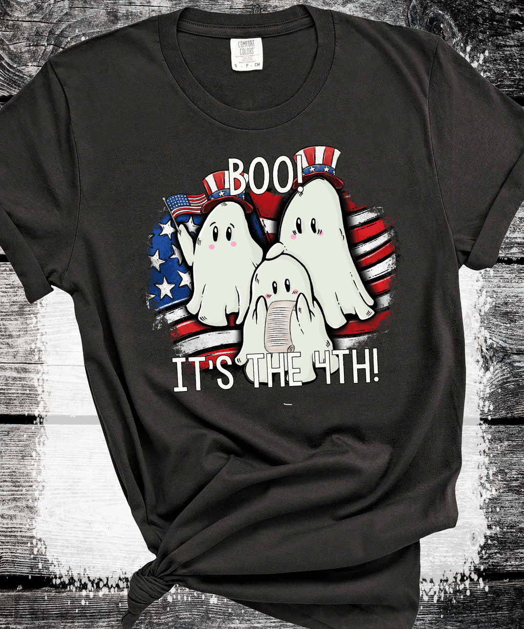 A Blessed Texas Mess Boutique 4th of July Shirt, Comfort Colors® Ghost Shirt, Patriotic ghost Tshirt,… — lifestyle worn / used context