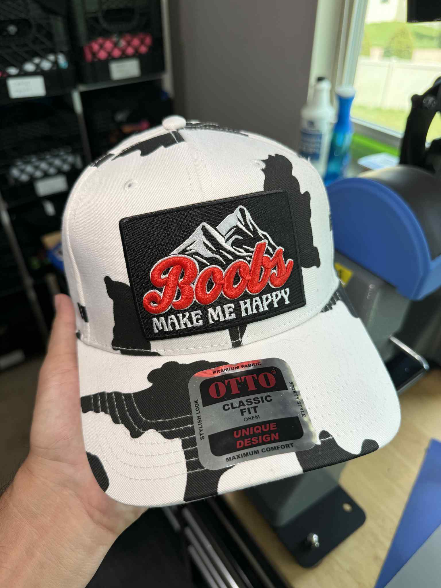 Luckless Outfitters Make Me Happy Patch Hat — alternative angle