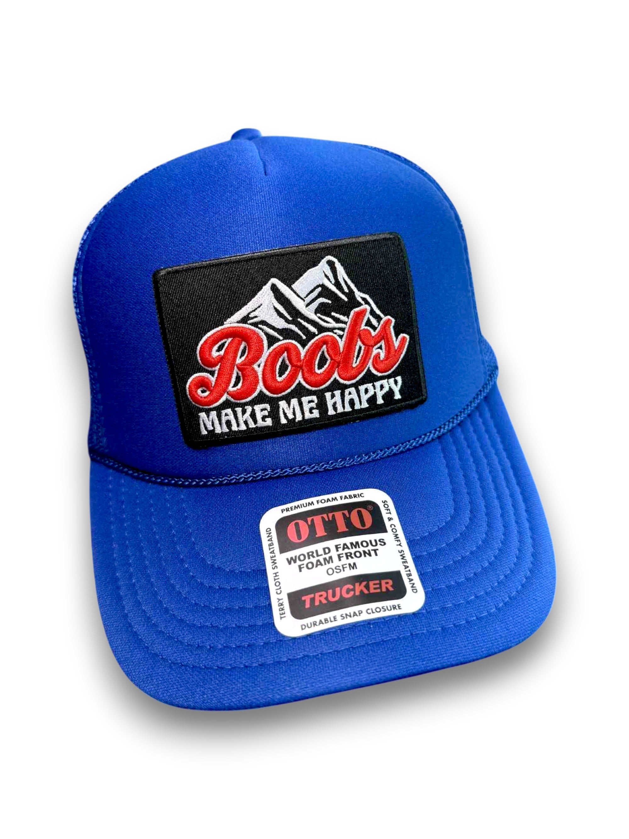 Luckless Outfitters Make Me Happy Patch Hat — lifestyle context