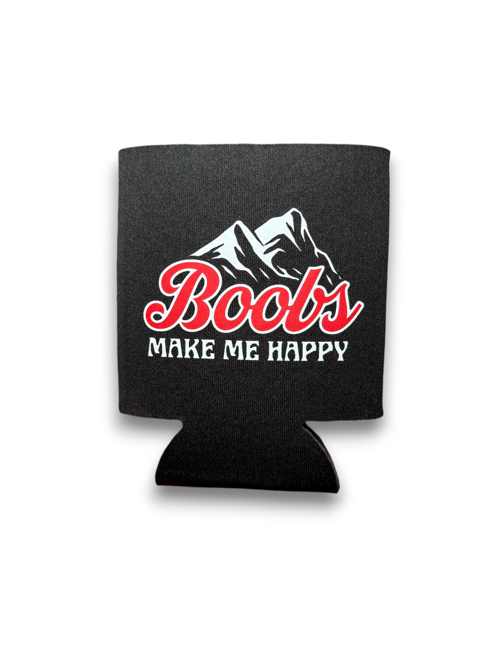 Luckless Outfitters Make Me Happy Koozie — main product shot
