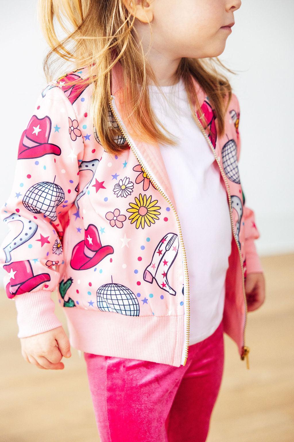 Mila & Rose ® Boots & Bling Satin Jacket — detail close-up