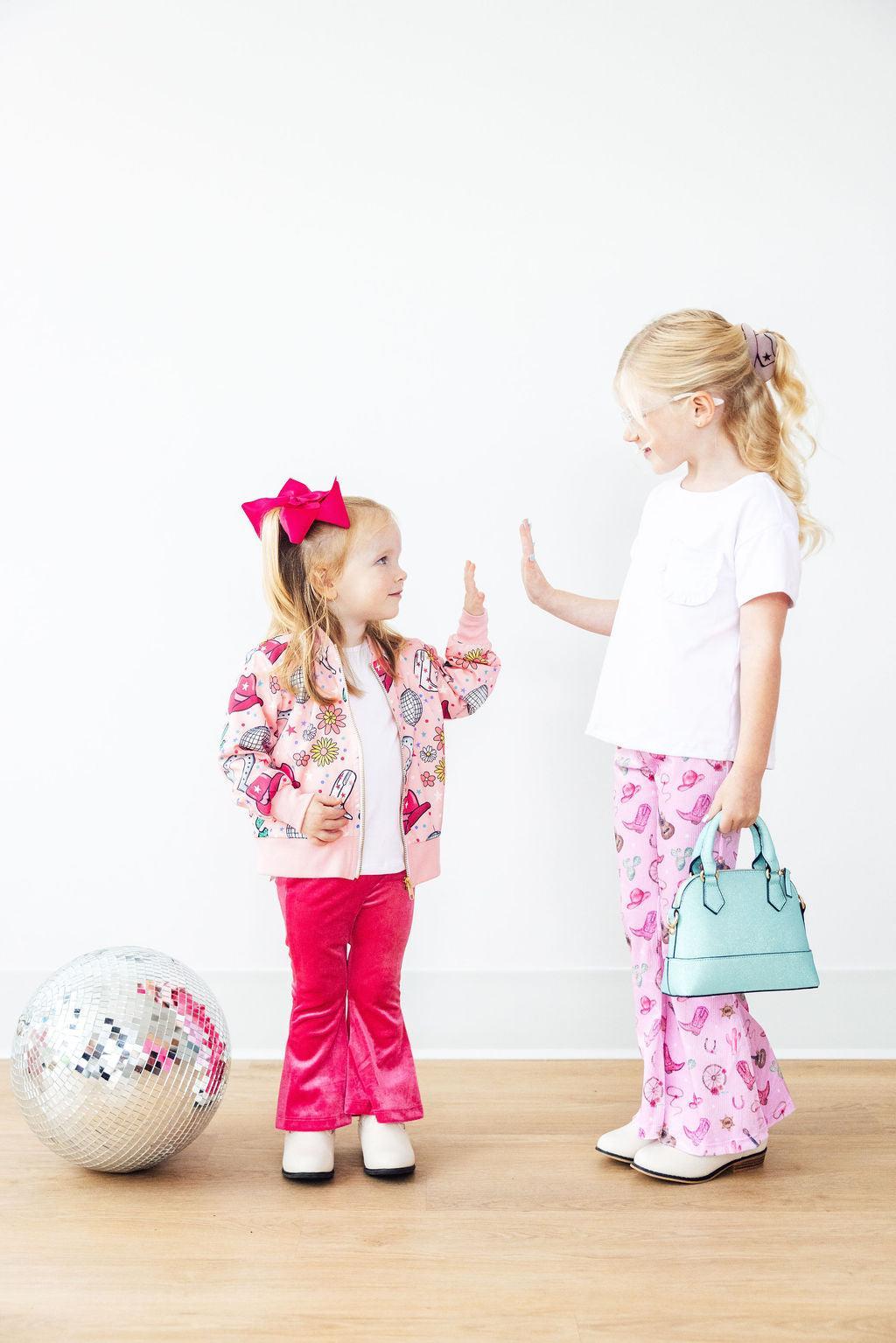 Mila & Rose ® Boots & Bling Satin Jacket — side view
