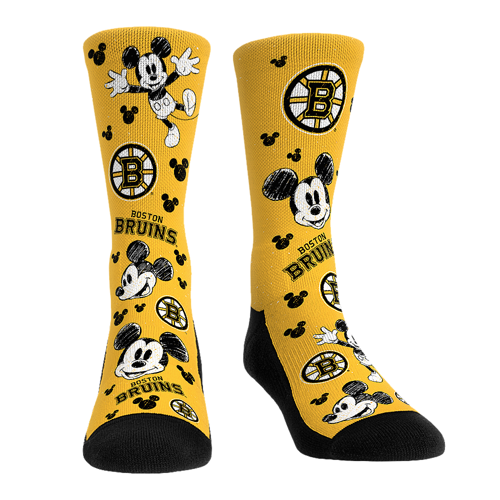 Rock 'Em Socks Rock 'Em Socks Boston Bruins - Disney - Mickey Sketch — main product shot