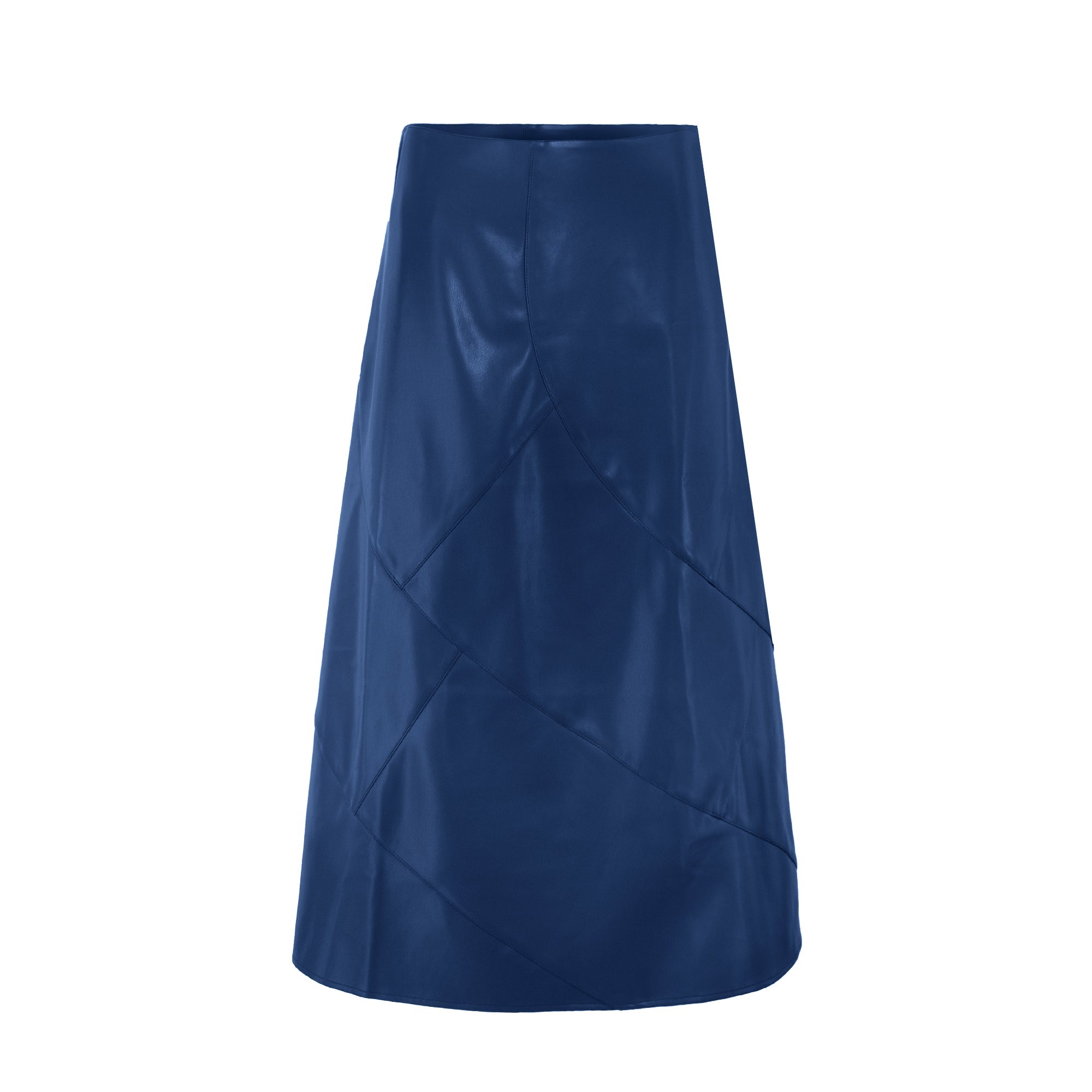profile-nyc LEATHER SEAM SKIRT — alternative angle