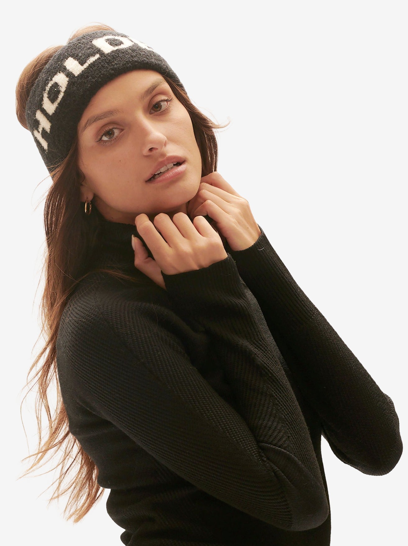 Holden Outerwear Boucle Headband - Black — lifestyle context