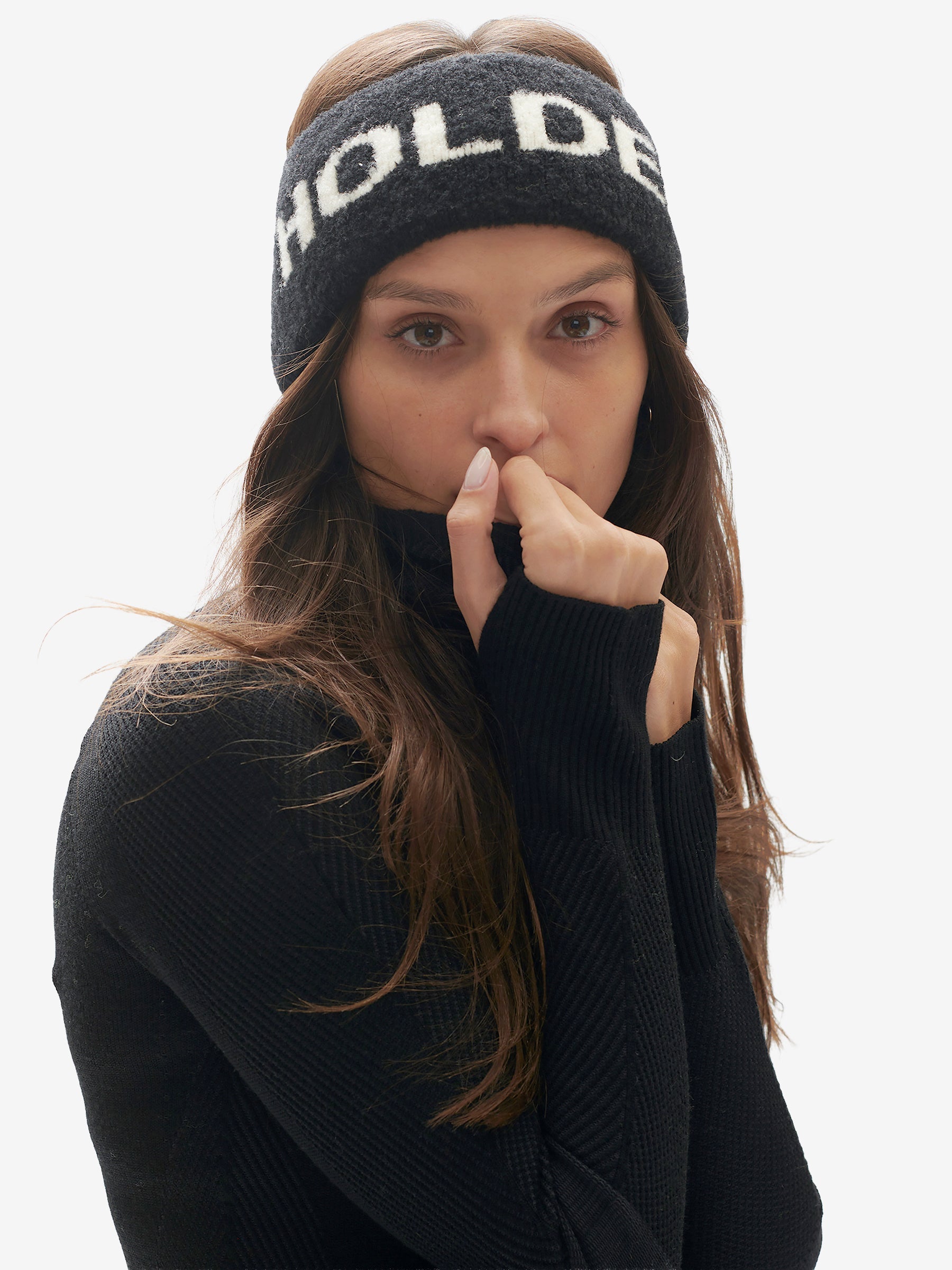 Holden Outerwear Boucle Headband - Black — main product shot